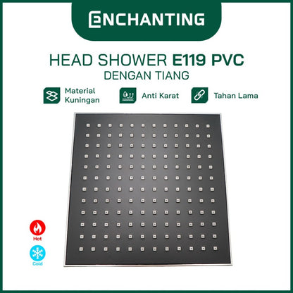 ENCHANTING Head Shower Kran Air Panas Dingin Material Kuningan E119 PVC E119 Brass E119 LED