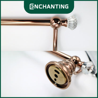 ENCHANTING Rak Handuk Material Stainless Steel Tahan Lama Anti Karat Rose Gold Europe Enchanting E1121