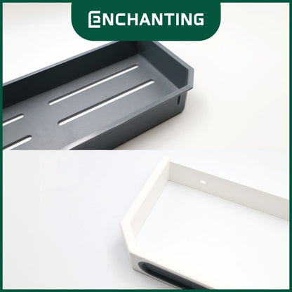 ENCHANTING Rak Dinding Material ABS Minimalis Tebal Kokoh White Grey Europe Enchanting E288