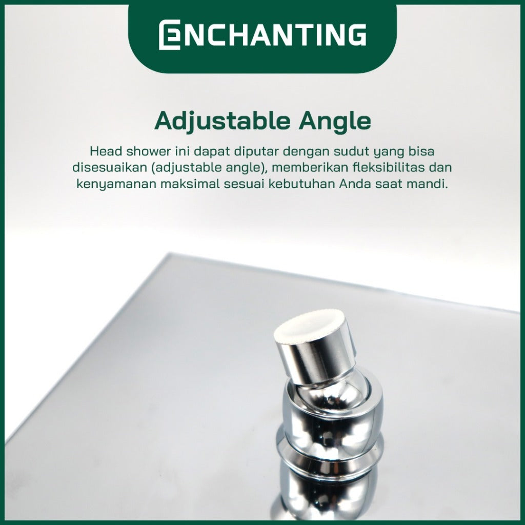 ENCHANTING Head Shower Kran Air Panas Dingin Material Kuningan E119 PVC E119 Brass E119 LED