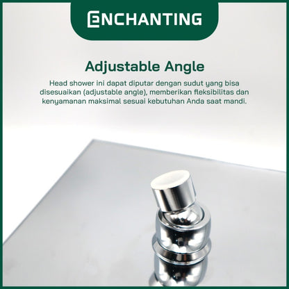 ENCHANTING Head Shower Kran Air Panas Dingin Material Kuningan E119 PVC E119 Brass E119 LED