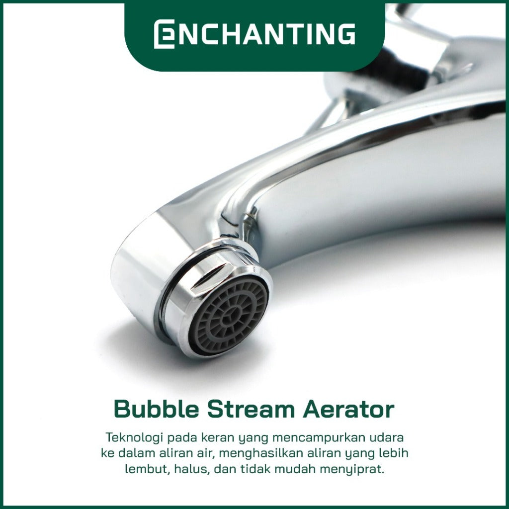 ENCHANTING Keran Air Dingin Kuningan Chrome Tahan Lama E746ESC