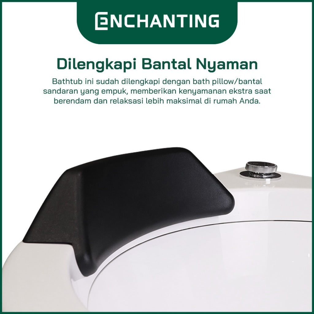 ENCHANTING Bathtub Kamar Mandi Material Acrylic Hot And Cold Luxury Modern Minimalis Elegan E8628