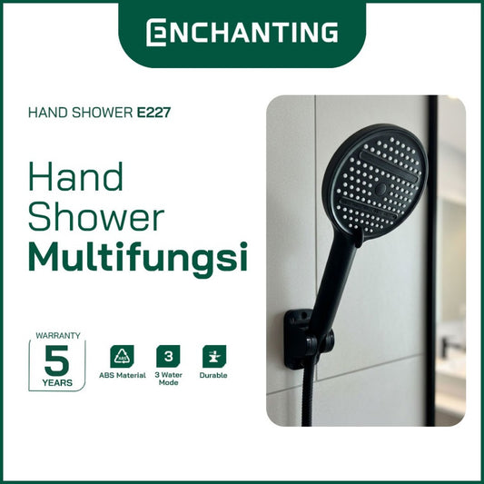 ENCHANTING Hand Shower Kamar Mandi Kepala Shower With 5 Mode Air Material ABS Europe Enchanting E227