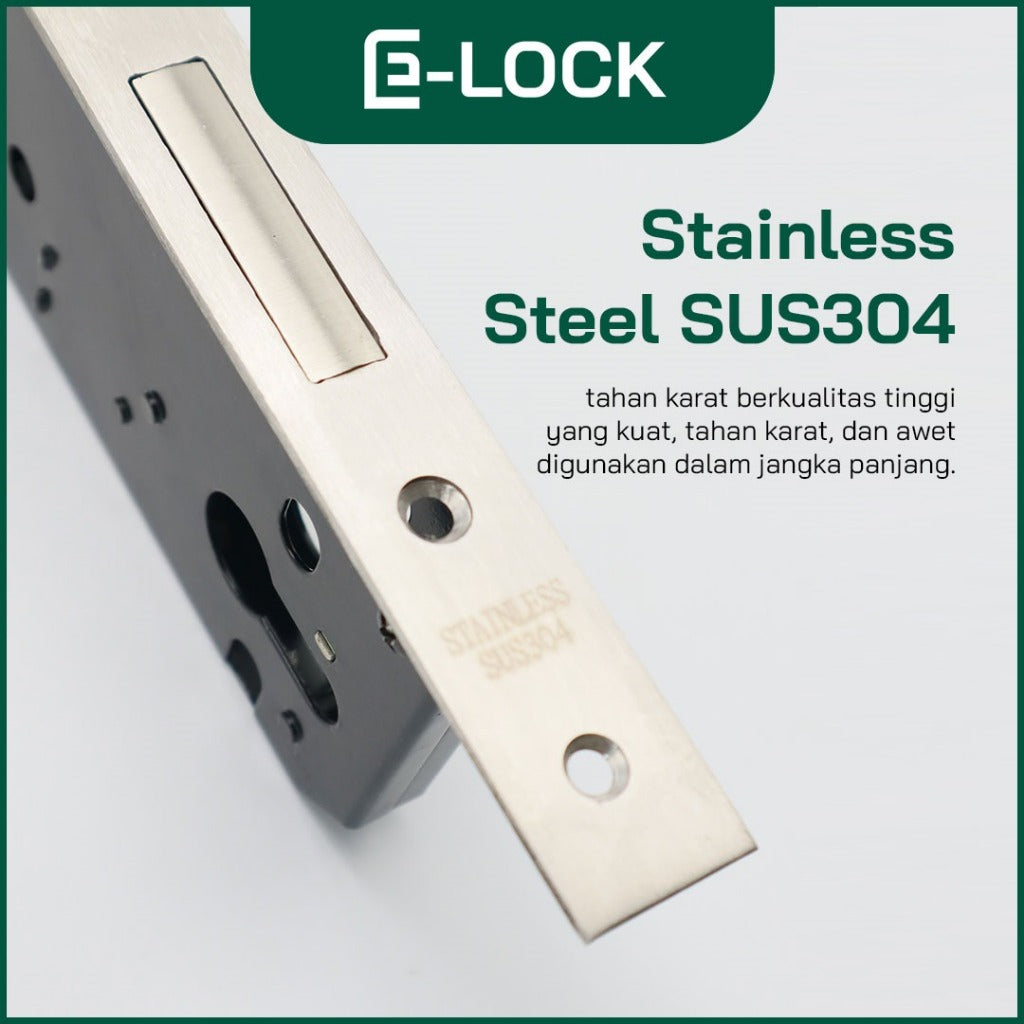 ENCHANTING Door Handle Set Pintu Rumah Material Stainless Steel Anti Karat E-Lock E1215