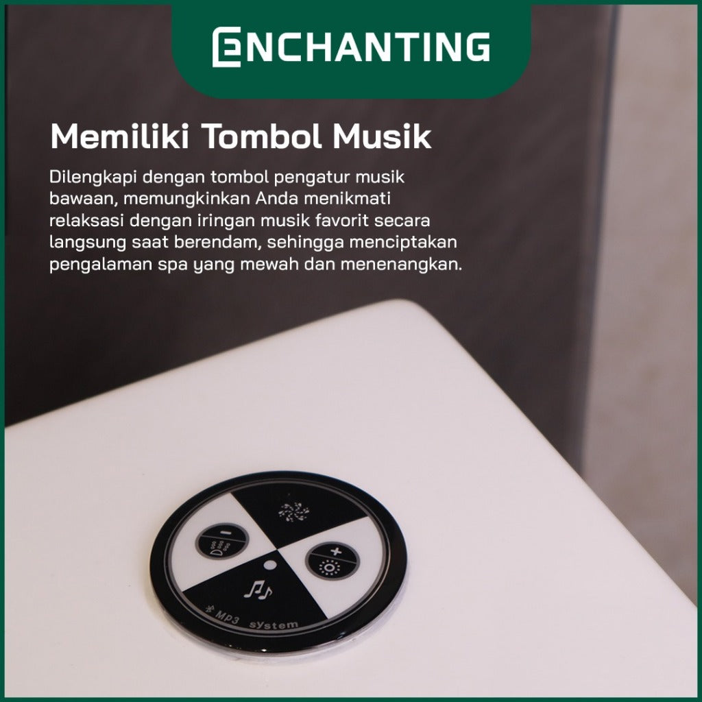 ENCHANTING Bathtub Kamar Mandi Material Acrylic Hot And Cold Luxury Modern Minimalis Elegan E8628