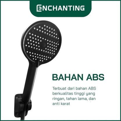 ENCHANTING Hand Shower Kamar Mandi Kepala Shower With 5 Mode Air Material ABS Europe Enchanting E227