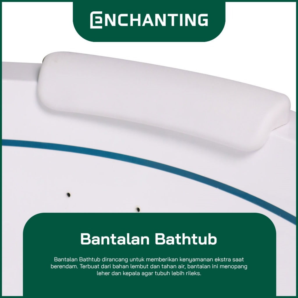 ENCHANTING Bathtub Kamar Mandi Acrylic Material Whirpool LED Lighting E8626