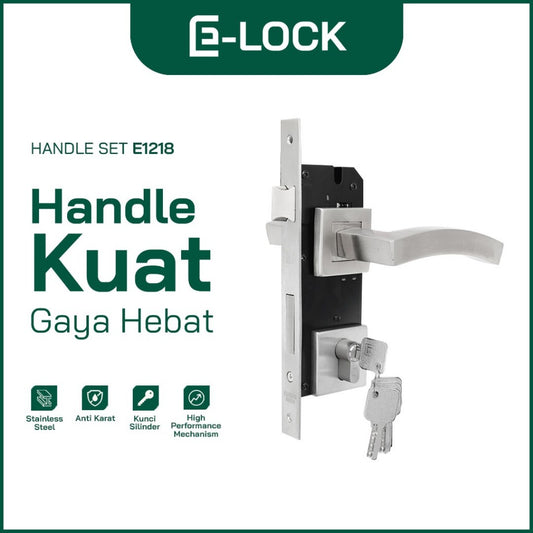 ENCHANTING Door Handle Set Pintu Rumah Material Stainless Steel Anti Karat E-Lock E1218