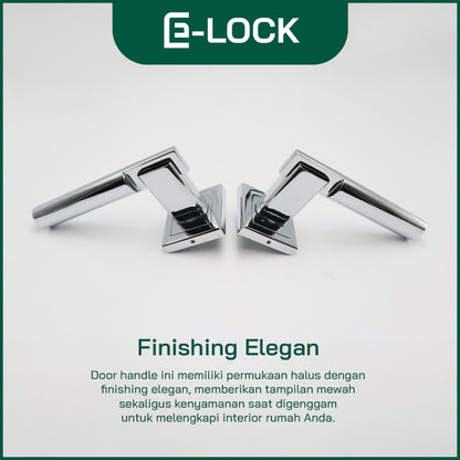 ENCHANTING Door Handle Set Pintu Rumah Stainless Steel Anti Karat E-Lock R15-A79 CP