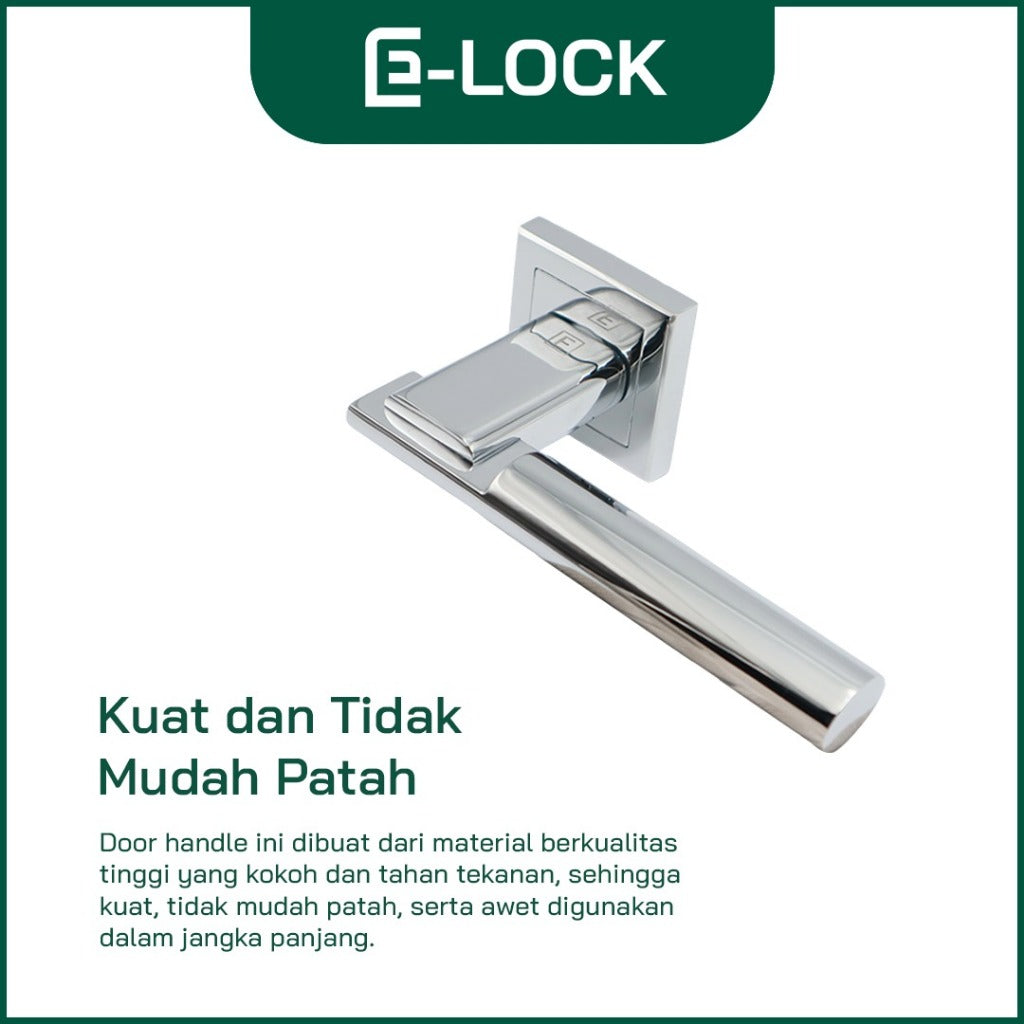 ENCHANTING Door Handle Set Pintu Rumah Stainless Steel Anti Karat E-Lock R15-A79 CP