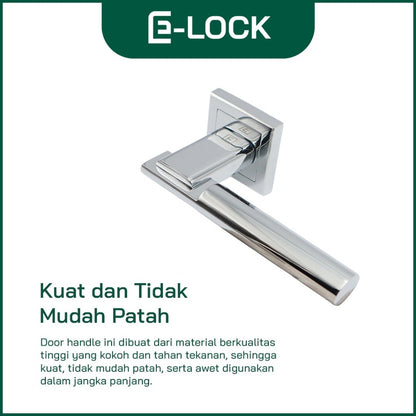 ENCHANTING Door Handle Set Pintu Rumah Stainless Steel Anti Karat E-Lock R15-A79 CP