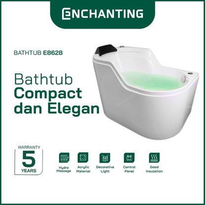 ENCHANTING Bathtub Kamar Mandi Material Acrylic Hot And Cold Luxury Modern Minimalis Elegan E8628