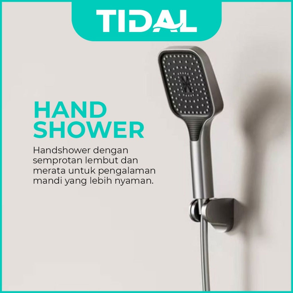 TIDAL Kran Shower Mixer / Kran Tembok Shower Mixer Modern Multifungsi Europe Enchanting TD187