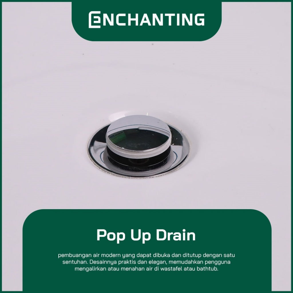 ENCHANTING Bathtub Kamar Mandi Acrylic Material Whirpool LED Lighting E8626