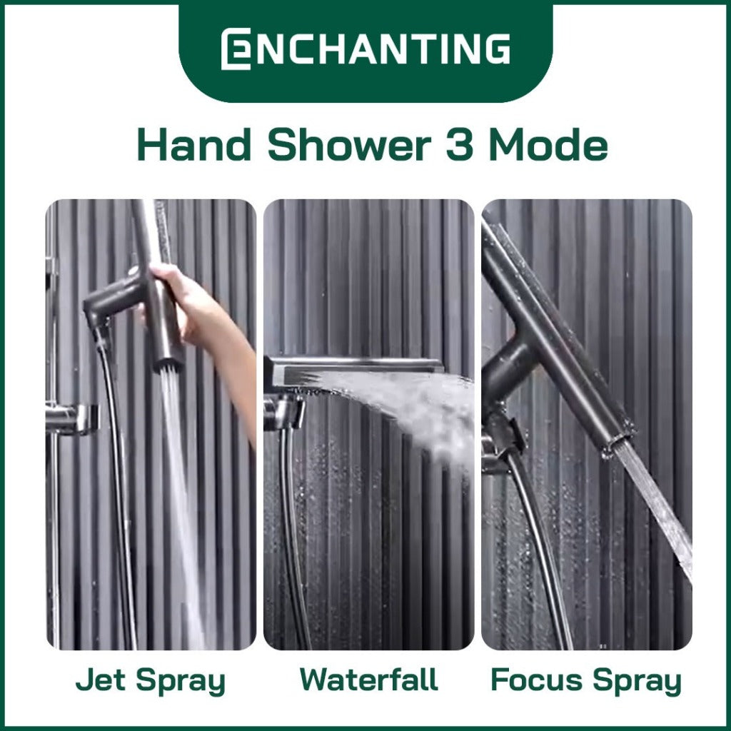 ENCHANTING Hand Shower Multifungsi Kamar Mandi Bathroom Kran Air Panas Dingin 3 Mode Air Europe Enchanting E228