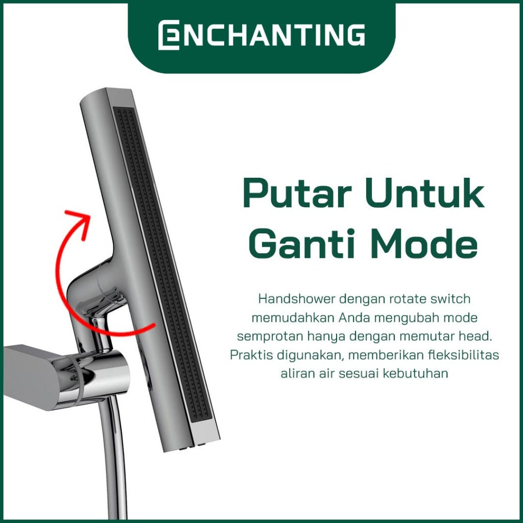 ENCHANTING Hand Shower Multifungsi Kamar Mandi Bathroom Kran Air Panas Dingin 3 Mode Air Europe Enchanting E228