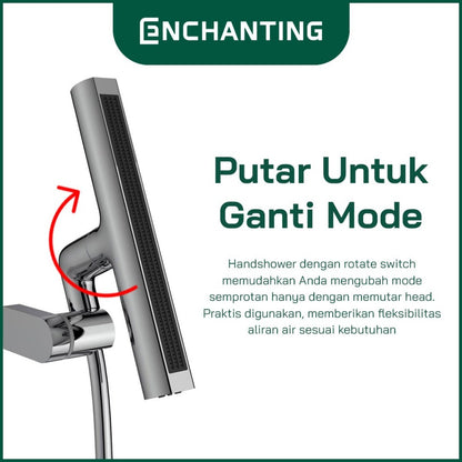 ENCHANTING Hand Shower Multifungsi Kamar Mandi Bathroom Kran Air Panas Dingin 3 Mode Air Europe Enchanting E228