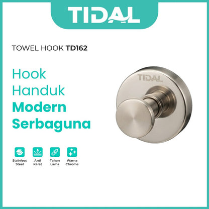 TIDAL Towel Hook Stainless Steel Gantungan Handuk Baju Hanger Kamar Mandi TD162