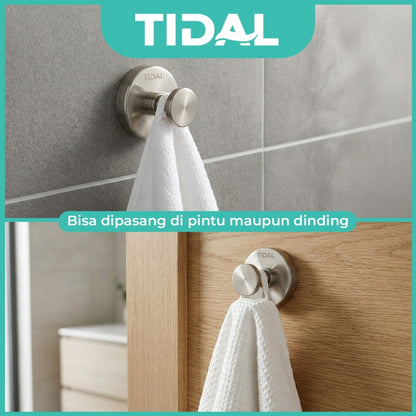 TIDAL Towel Hook Stainless Steel Gantungan Handuk Baju Hanger Kamar Mandi TD162