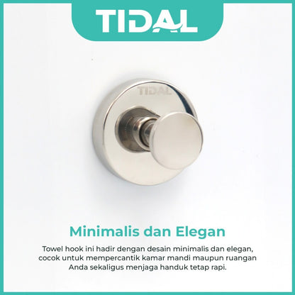 TIDAL Towel Hook Stainless Steel Gantungan Handuk Baju Hanger Kamar Mandi TD162
