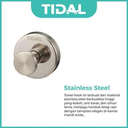 TIDAL Towel Hook Stainless Steel Gantungan Handuk Baju Hanger Kamar Mandi TD162