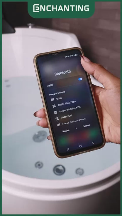 ENCHANTING Bathtub Kamar Mandi Material Acrylic Hot And Cold Luxury Modern Minimalis Elegan E8628
