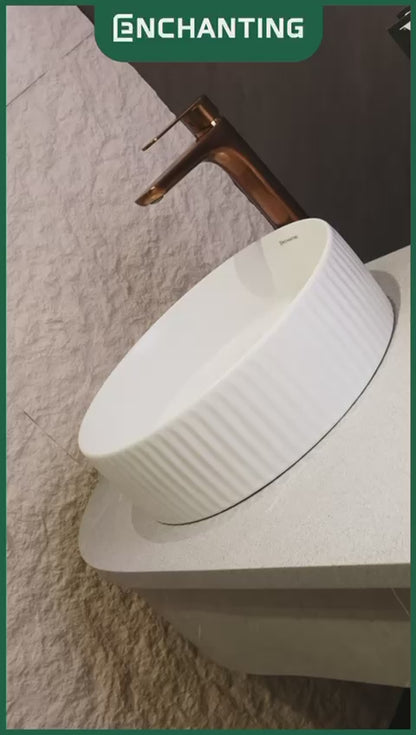 ENCHANTING Wastafel Meja Cuci Tangan Keramik Europe Enchanting E1374