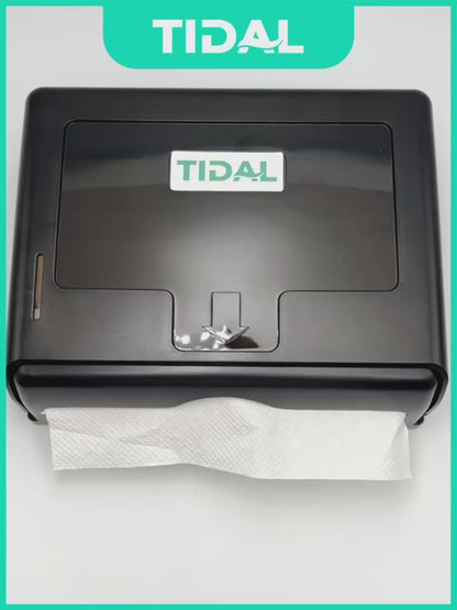 TIDAL Paper Holder Tempat Tissue Kamar Mandi ABS Berkualitas Hitam Putih White Black Tidal Modern TD034