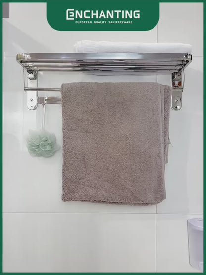 Rak Handuk Lipat Kamar Mandi Europe Enchanting BT006 Stainless Anti Karat
