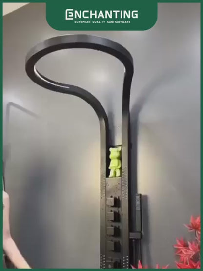 Shower Set Black Design Europe Enchanting E1788