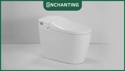 ENCHANTING Smart Toilet/Kloset Tanpa Listrik Duduk Pintar Soft Close Cover Jarak AS 40 cm Automatic White Bergaransi E019