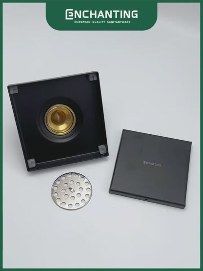 Floor Drain Saringan Got Air Solid Brass Chrome Europe Enchanting D05