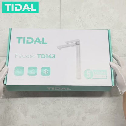 TIDAL Keran Air Wastafel Tanam Dingin Stainless Steel Kran Air Tinggi TD143