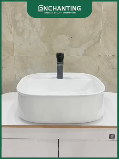 Wastafel Meja Cuci Tangan Keramik Europe Enchanting E1560