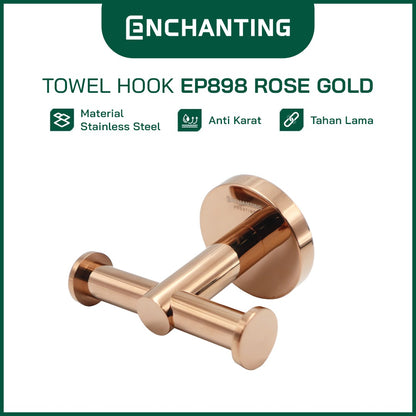 ENCHANTING Towel Hook Stainless Steel Gantungan Handuk Baju Hanger Kamar Mandi EP898