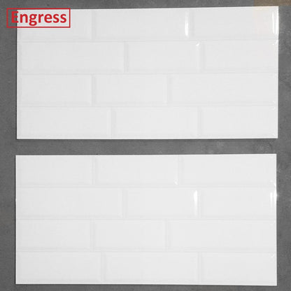 Keramik Dinding Motif Bata Putih Engress 30X60 White Brick Bevel