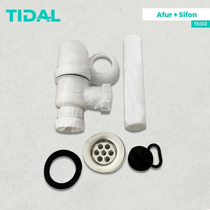 Set Afur Sifon Saluran Pembuangan Air Wastafel / Sink Tidal TD102