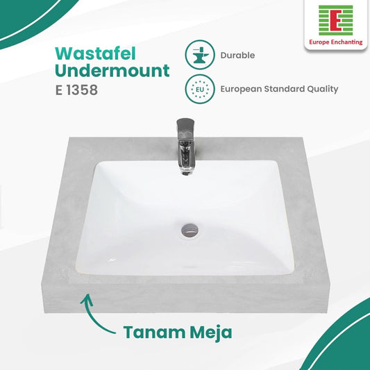 Wastafel Tanam Meja Kamar Mandi Europe Enchanting Enchanting E1358
