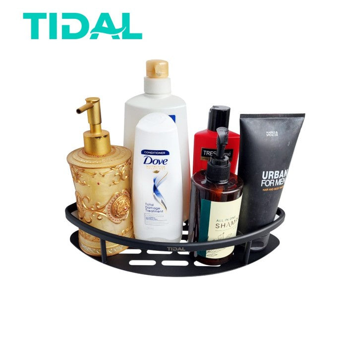 Rak Sabun Sudut Kamar Mandi Hitam TD098 Tidal