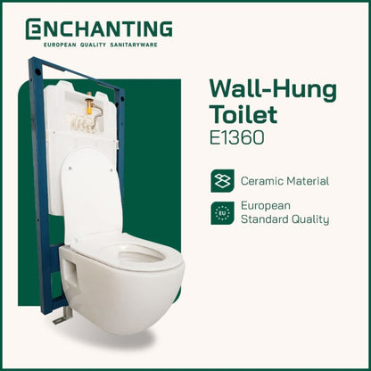 Wall Hung Toilet / Kloset Duduk Gantung Europe Enchanting E1360