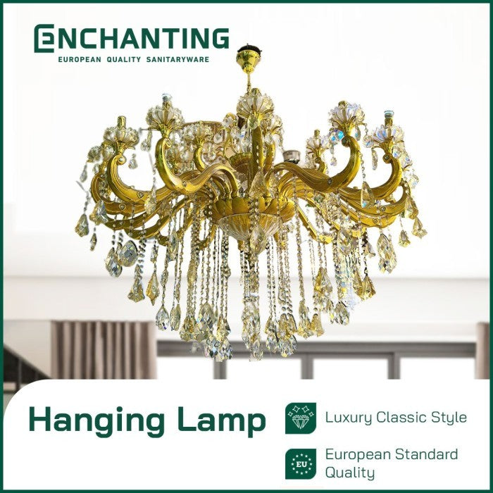 ENCHANTING Lampu Plafond Ruang Tamu Model Classic Elegant 88795/16+8