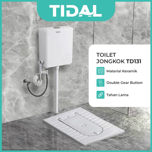 SET Toilet / Kloset Jongkok Tidal TD112/TD131 with Flush