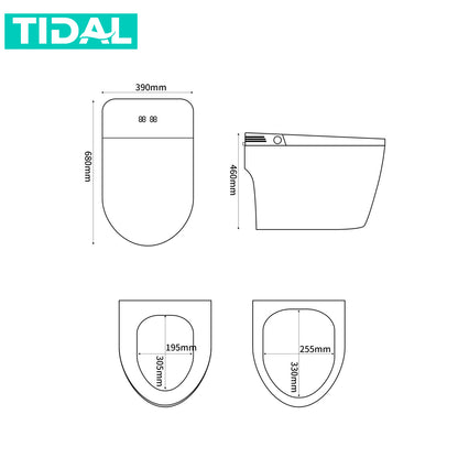 Smart Toilet Kloset Duduk Automatic Tidal TD140