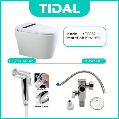 TIDAL Toilet / Kloset Duduk Soft Close Tidal TD152 White