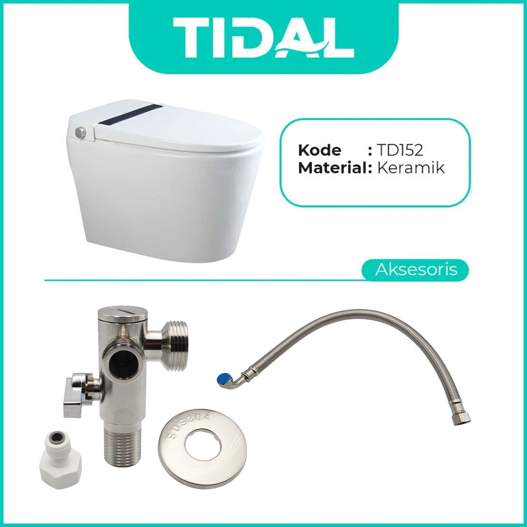 TIDAL Toilet / Kloset Duduk Soft Close Tidal TD152 White